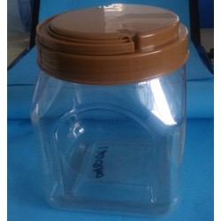 益群120Q100手提塑料方瓶，手提塑料蜂蜜瓶，茶葉瓶瓜子瓶