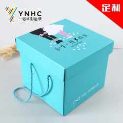 廠家定做婚紗包裝盒 婚慶用品天地蓋禮品盒、瓦楞紙彩盒印刷定制