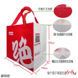 外賣(mài)環(huán)保袋、外賣(mài)包裝袋、外賣(mài)無(wú)紡布袋定做雄緯免費(fèi)設(shè)計(jì)寄樣！