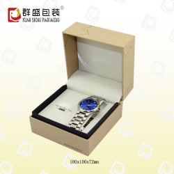 深圳龍崗包裝盒廠(chǎng)生產(chǎn)牛皮紙手表盒 訂做歐洲風(fēng)格男士手表盒