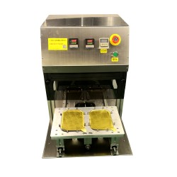 專業(yè)生產(chǎn)鋁箔盒封口機快餐盒片膜熟食鴨脖小海鮮錫紙盒封膜機