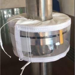 專業(yè)供應(yīng)聚四氟乙烯復(fù)合面料法蘭保護(hù)套、防噴濺保護(hù)罩